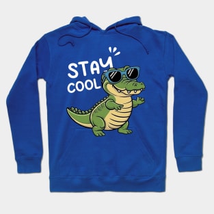 Stay Cool  Cute Aligator Hoodie